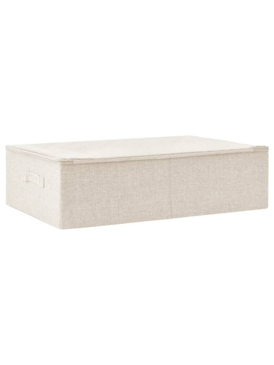 Úložný box textil 70 x 40 x 18 cm krémový
