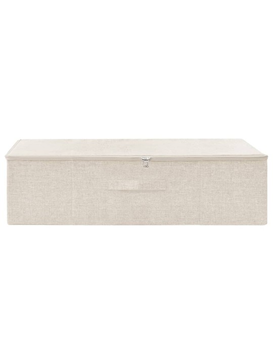 Úložný box textil 70 x 40 x 18 cm krémový