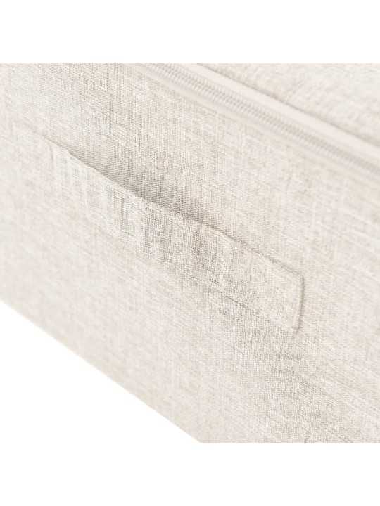 Úložné boxy 2 ks textil 70 x 40 x 18 cm krémové