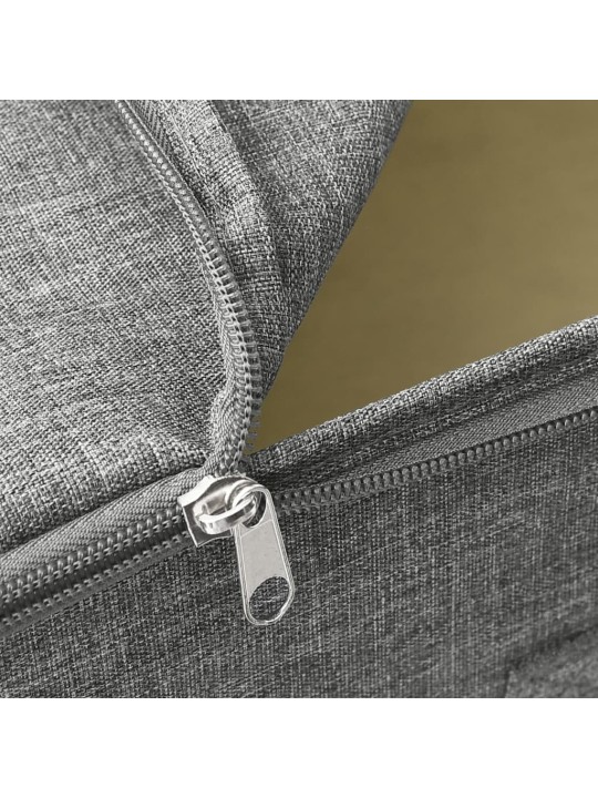 Úložné boxy 2 ks textil 43 x 34 x 23 cm šedé