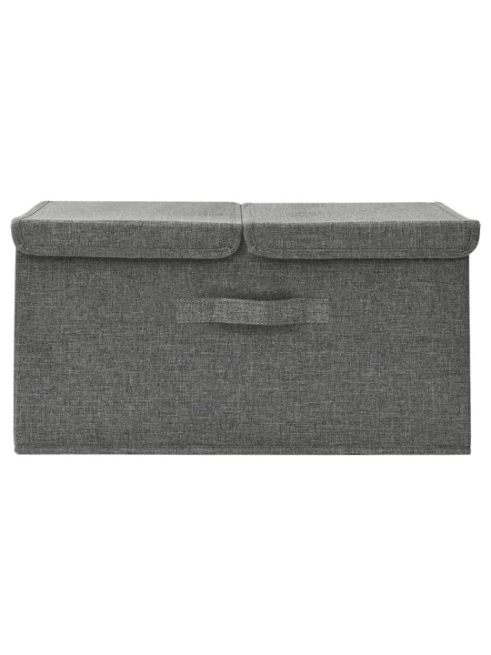 Úložný box textil 50 x 30 x 25 cm antracitový