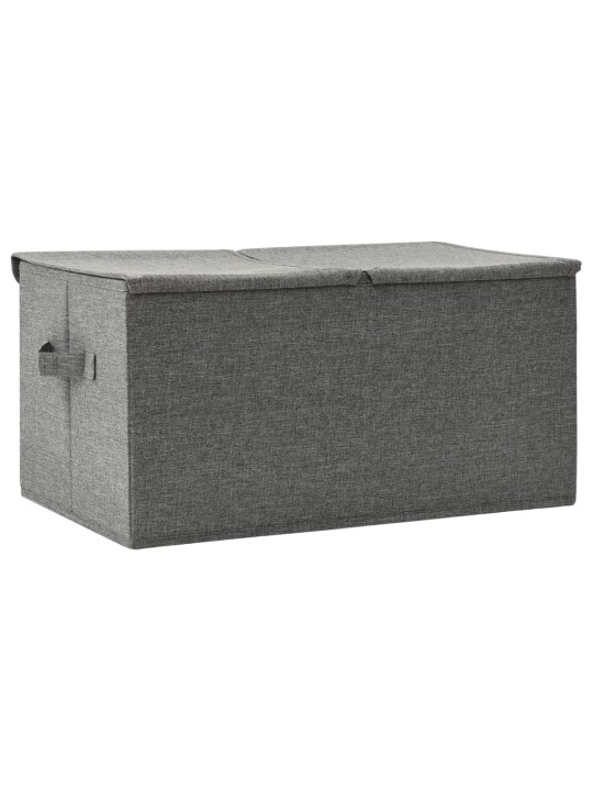 Úložný box textil 50 x 30 x 25 cm antracitový