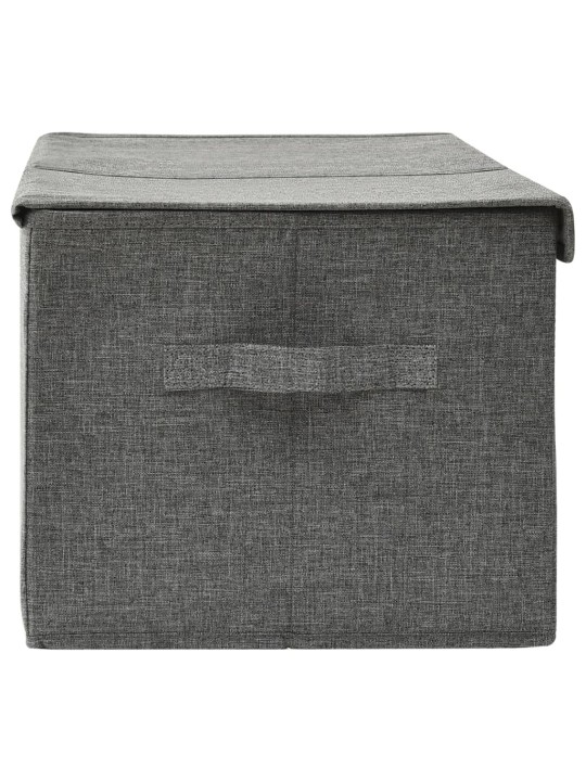 Úložný box textil 50 x 30 x 25 cm antracitový