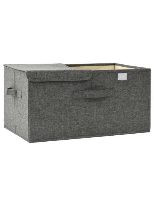 Úložný box textil 50 x 30 x 25 cm antracitový