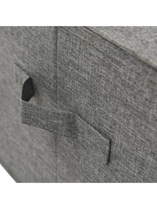Úložné boxy 2 ks textil 50 x 30 x 25 cm antracitové