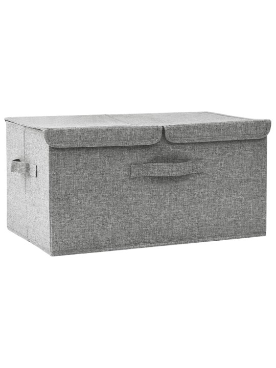 Úložný box textil 50 x 30 x 25 cm šedý