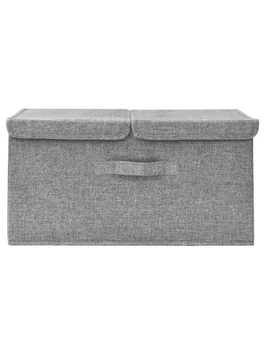 Úložný box textil 50 x 30 x 25 cm šedý