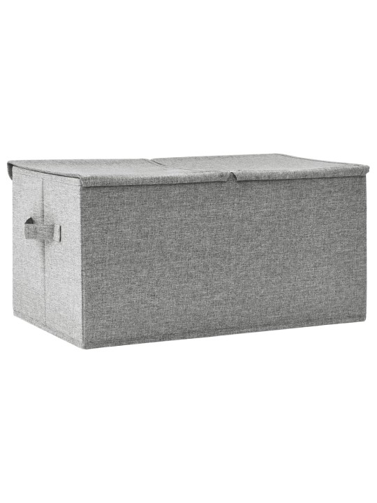Úložný box textil 50 x 30 x 25 cm šedý