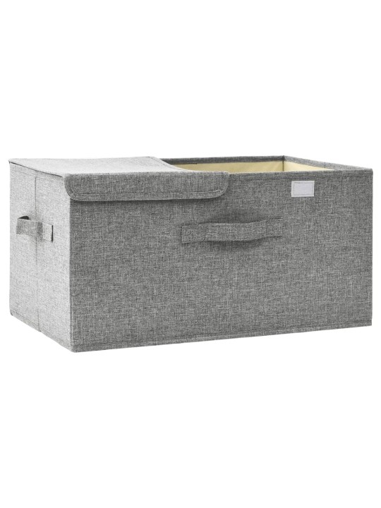 Úložný box textil 50 x 30 x 25 cm šedý
