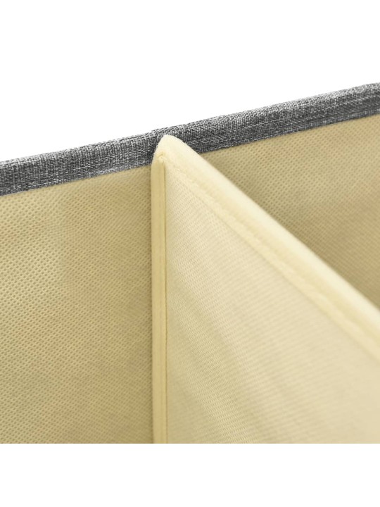Úložné boxy 2 ks textil 50 x 30 x 25 cm šedé