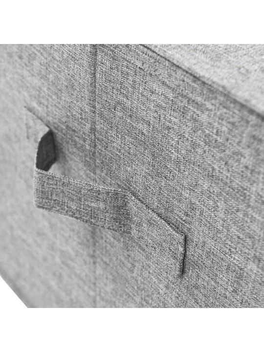 Úložné boxy 2 ks textil 50 x 30 x 25 cm šedé