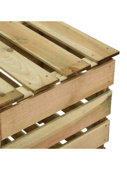 Laťkový zahradní kompostér 2 ks 80 x 50 x 100 cm borovice