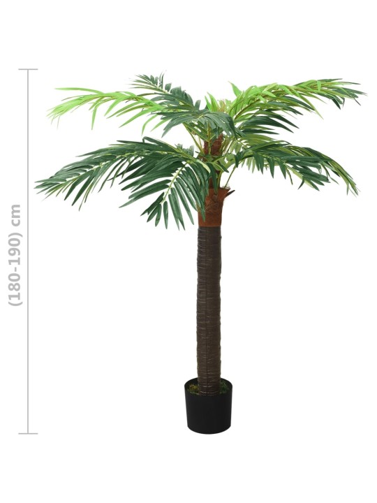 Umělý datlovník kanárský s květináčem 190 cm zelený