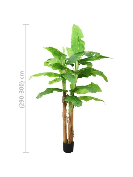 Umělý banánovník s květináčem 300 cm zelený