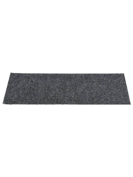 Samolepící nášlapy na schody obdélníkové 15 ks 60 x 25 cm šedé