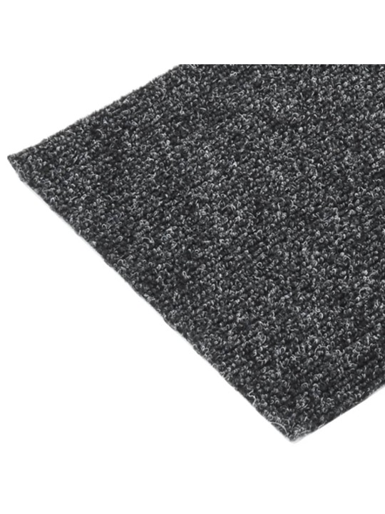 Samolepící nášlapy na schody obdélníkové 15 ks 60 x 25 cm šedé