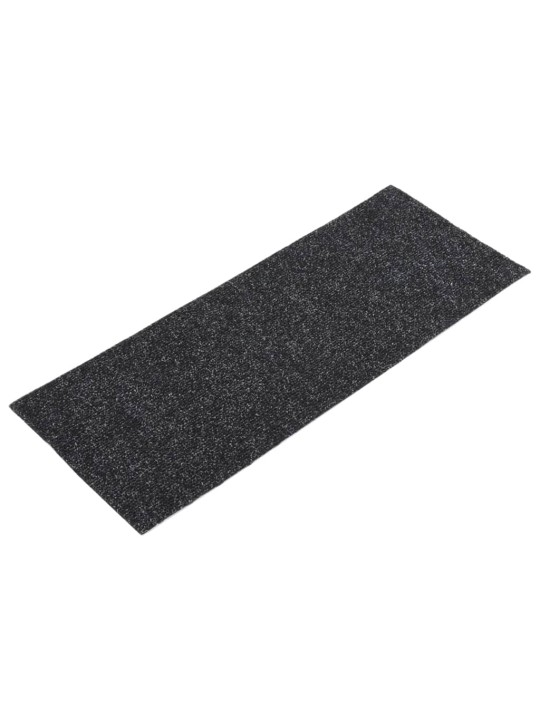 Samolepící nášlapy na schody obdélníkové 15 ks 60 x 25 cm černé