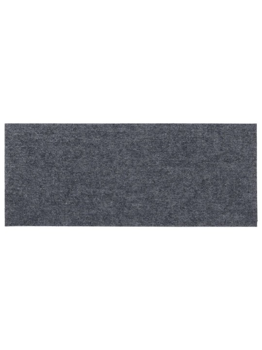 Samolepící nášlapy na schody obdélník 15 ks 60x25cm světle šedé