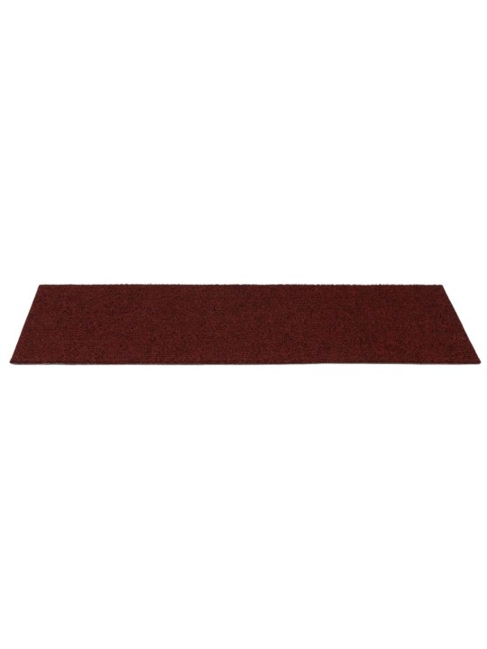 Samolepící nášlapy na schody obdélníkové 15 ks 60x25 cm červené
