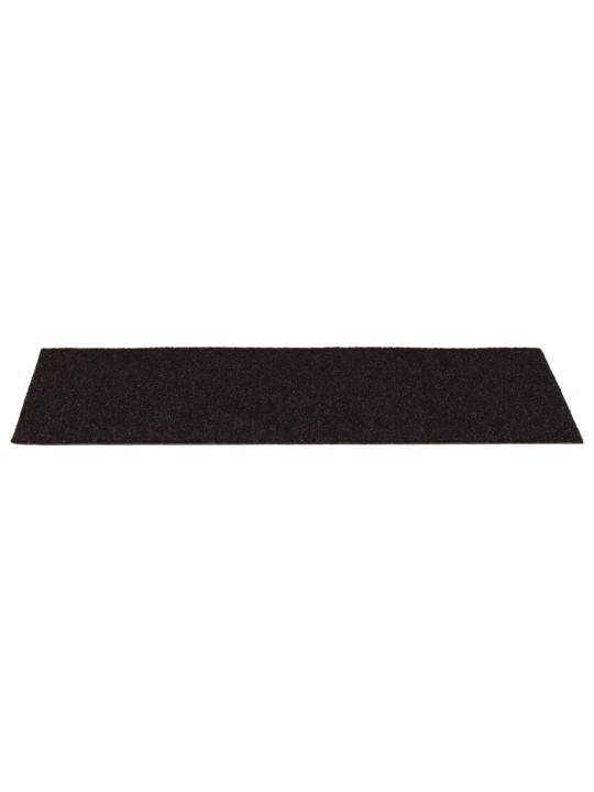 Samolepící nášlapy na schody obdélník 15 ks 60x25cm tmavě hnědé