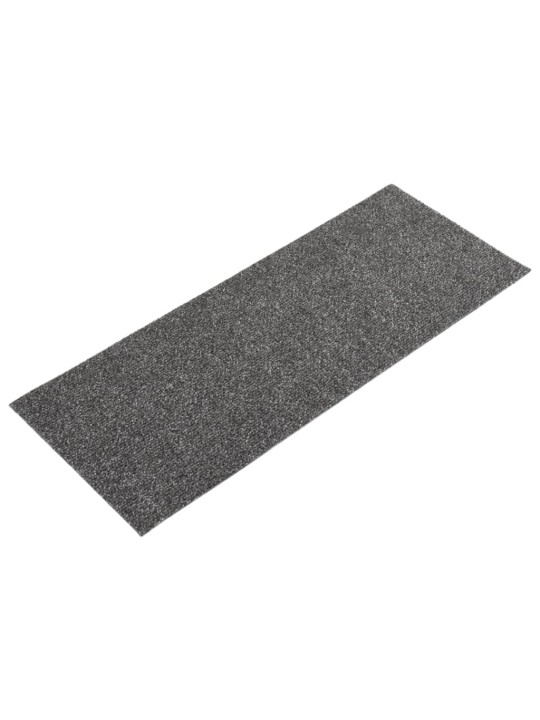 Samolepicí nášlapy na schody obdélník 15 ks 60 x 25 cm antracit