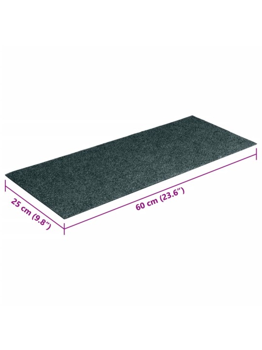 Samolepící nášlapy na schody obdélníkové 15 ks 60x25 cm zelené