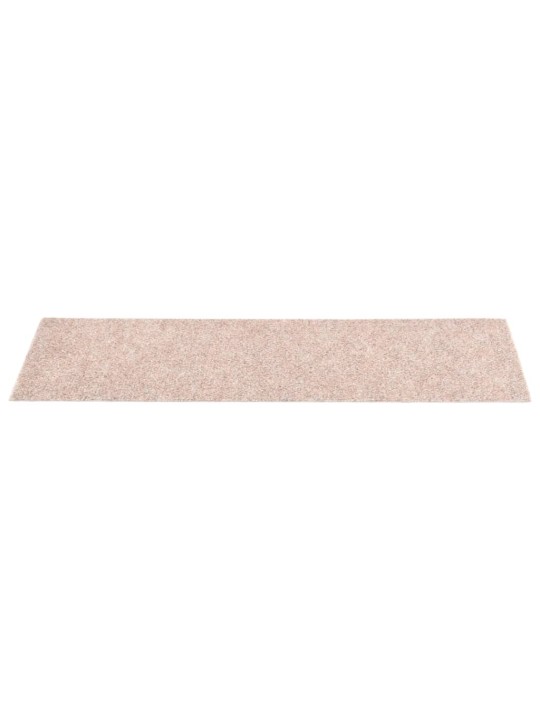 Samolepící nášlapy na schody obdélník 15ks 76x20cm světle hnědé