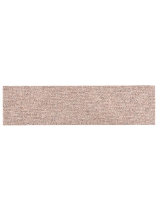 Samolepící nášlapy na schody obdélník 15ks 76x20cm světle hnědé