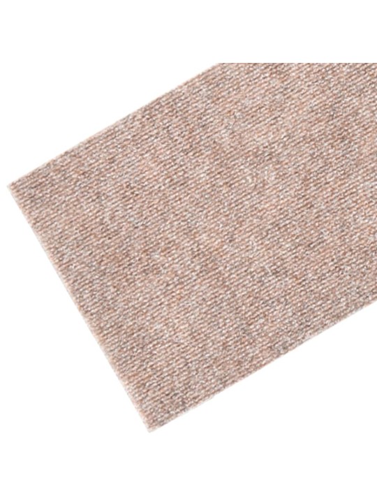 Samolepící nášlapy na schody obdélník 15ks 76x20cm světle hnědé