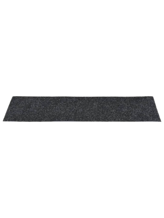 Samolepící nášlapy na schody obdélníkové 15 ks 76 x 20 cm černé