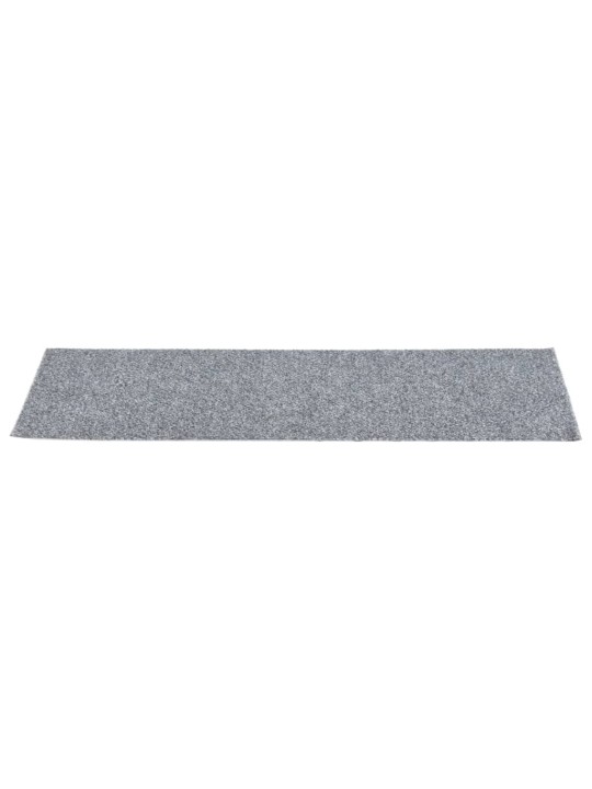 Samolepící nášlapy na schody obdélník 15 ks 76x20cm světle šedé