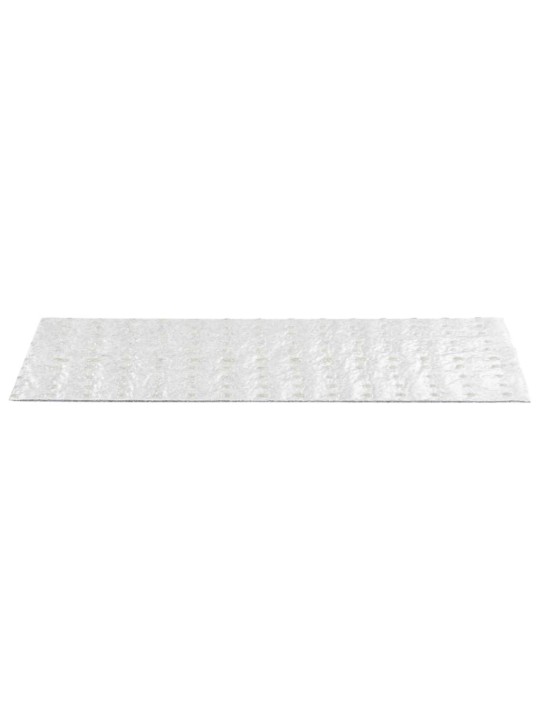 Samolepící nášlapy na schody obdélník 15 ks 76x20cm světle šedé
