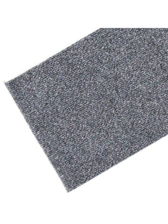 Samolepící nášlapy na schody obdélník 15 ks 76x20cm světle šedé