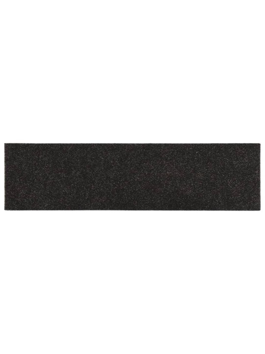 Samolepící nášlapy na schody obdélníkové 15 ks 76 x 20 cm hnědé