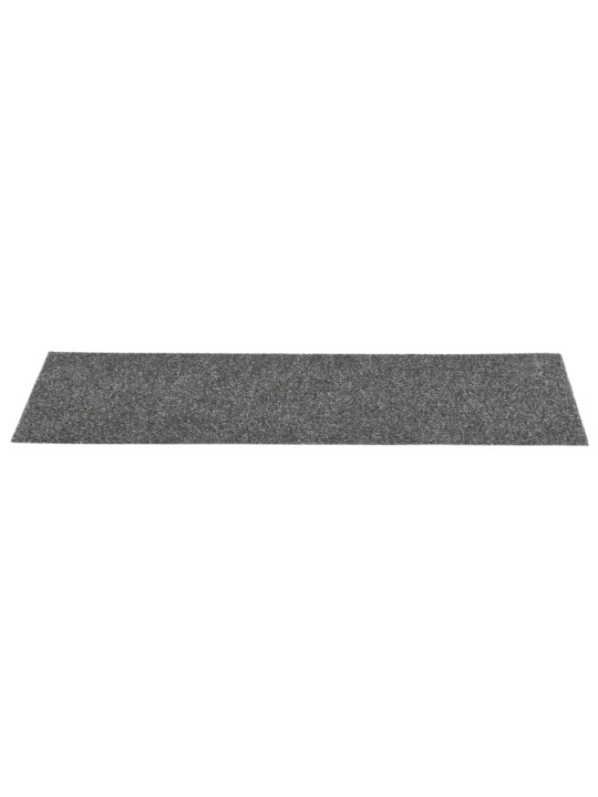 Samolepicí nášlapy na schody obdélník 15 ks 76 x 20 cm antracit