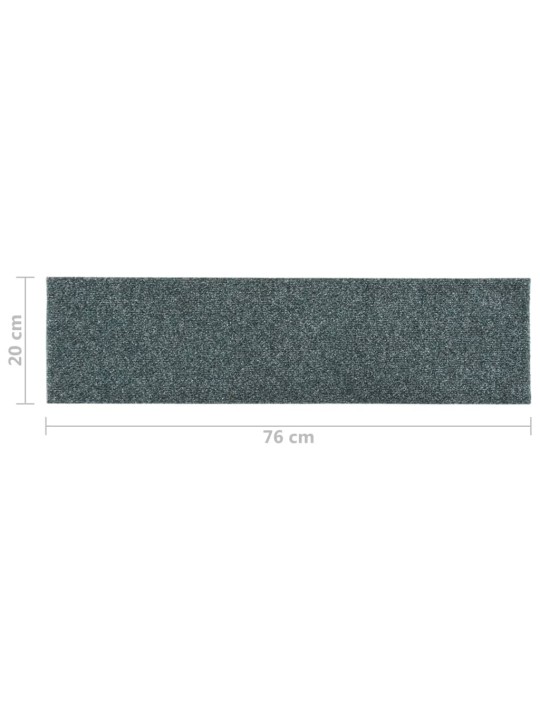 Samolepící nášlapy na schody obdélníkové 15ks 76 x 20 cm zelené
