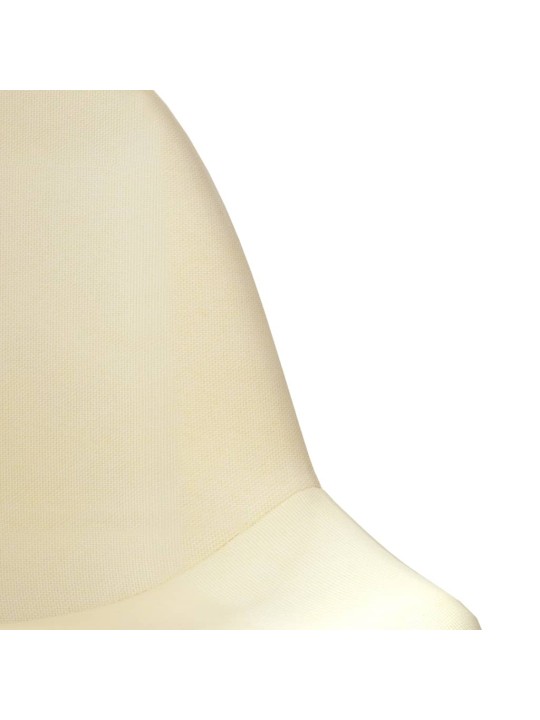 Barové židle 2 ks krémové textil