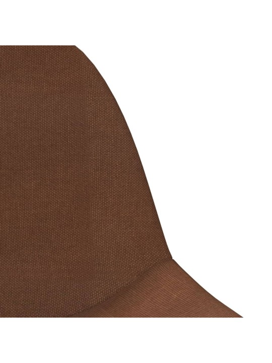 Barové židle 2 ks hnědé textil