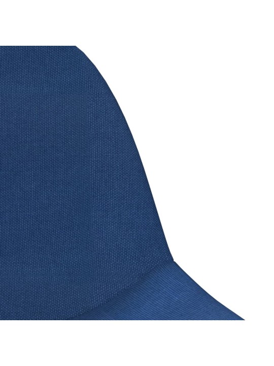 Barové židle 2 ks modré textil