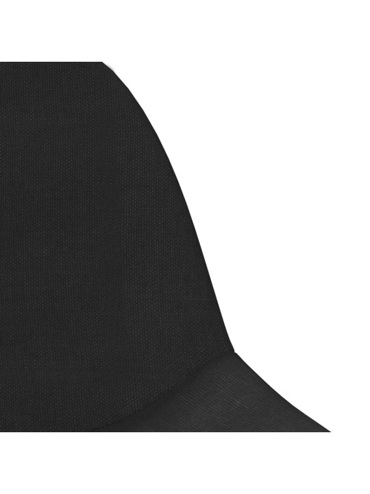 Barové židle 2 ks černé textil