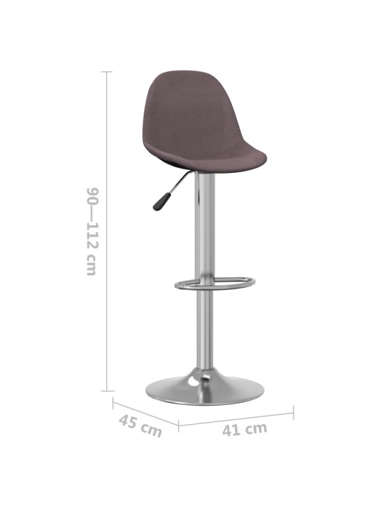 Barové židle 2 ks taupe textil