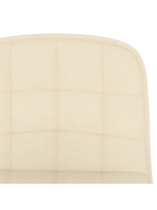 Barové židle 2 ks krémové textil