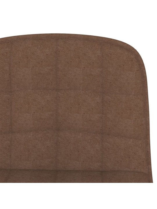 Barové židle 2 ks hnědé textil