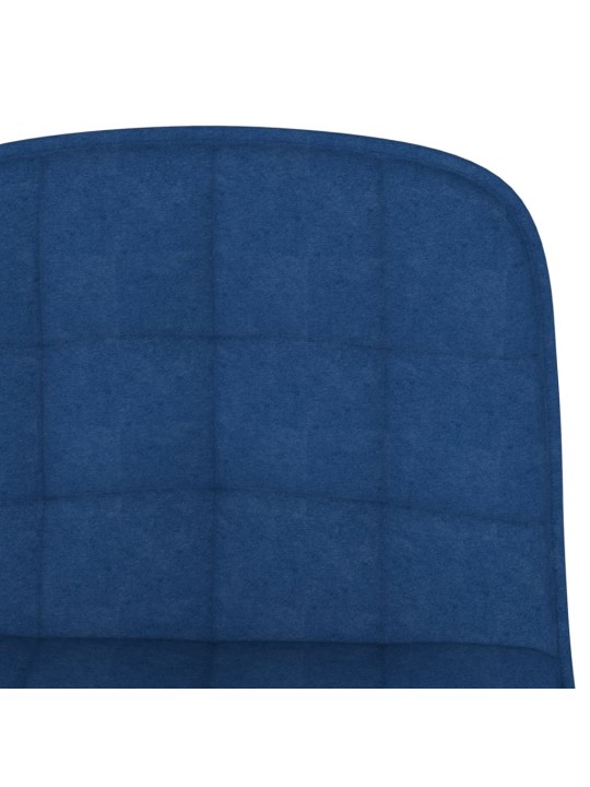 Barové židle 2 ks modré textil