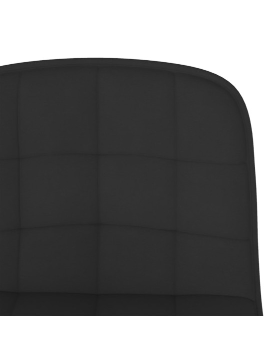 Barové židle 2 ks černé textil