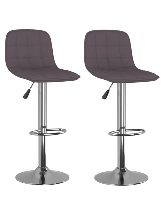 Barové židle 2 ks taupe textil