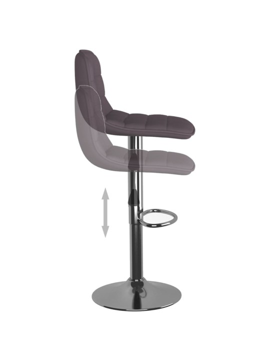Barové židle 2 ks taupe textil