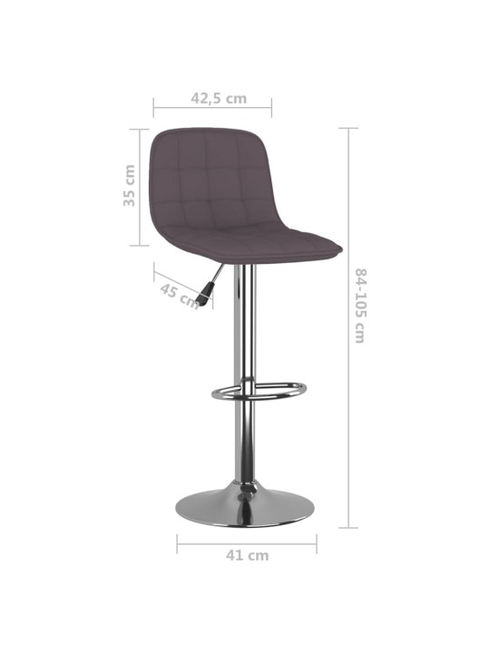 Barové židle 2 ks taupe textil