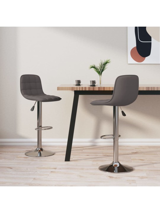Barové židle 2 ks taupe textil