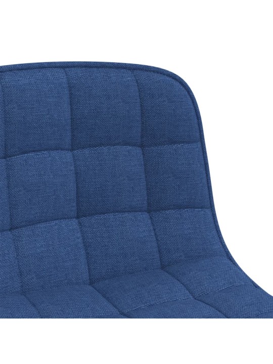 Otočné jídelní židle 2 ks modré textil